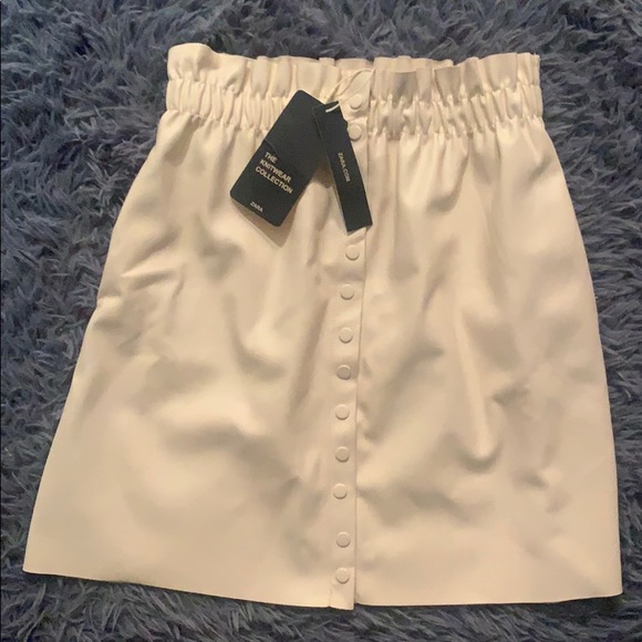 Zara leather white skirt - Picture 1 of 3